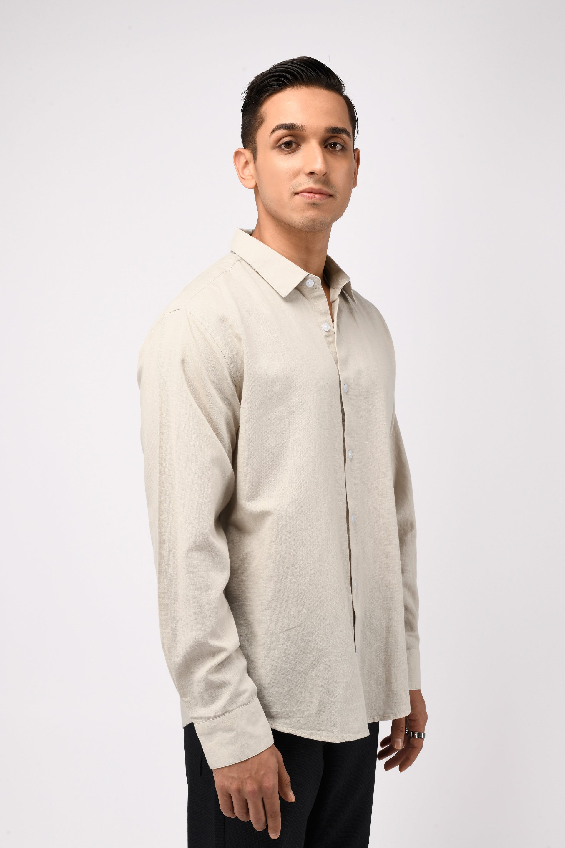 CLASSIC FUSED LINEN SHIRT