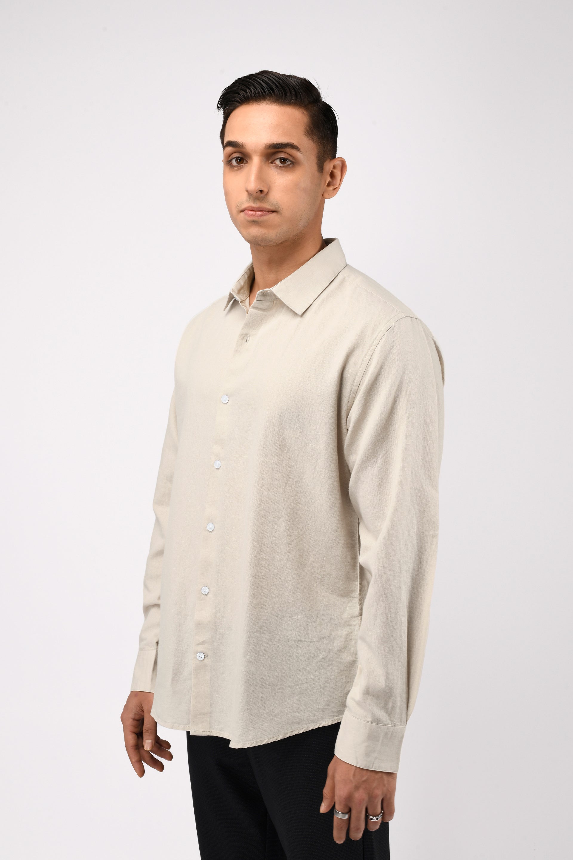 CLASSIC FUSED LINEN SHIRT