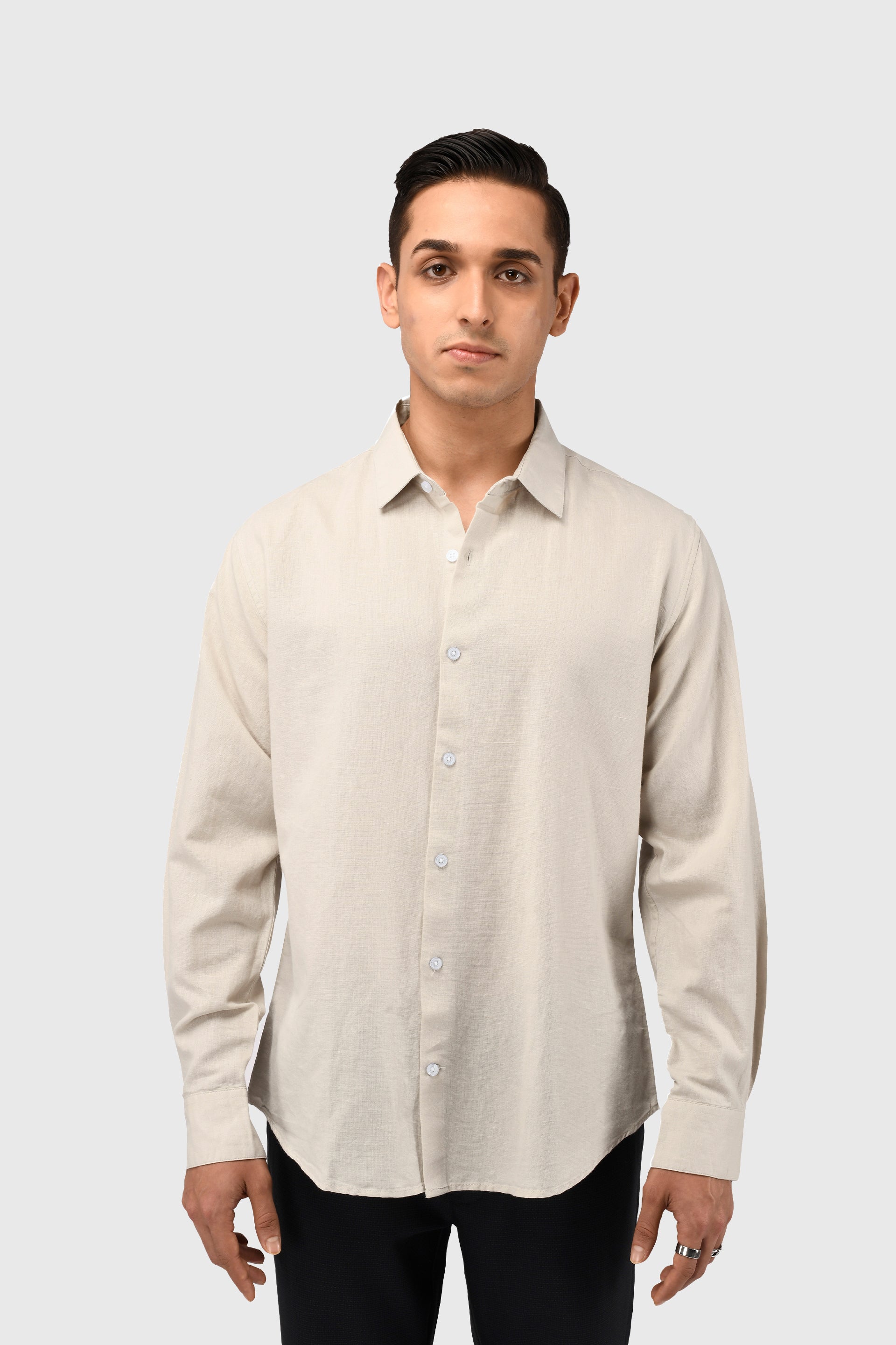 CLASSIC FUSED LINEN SHIRT