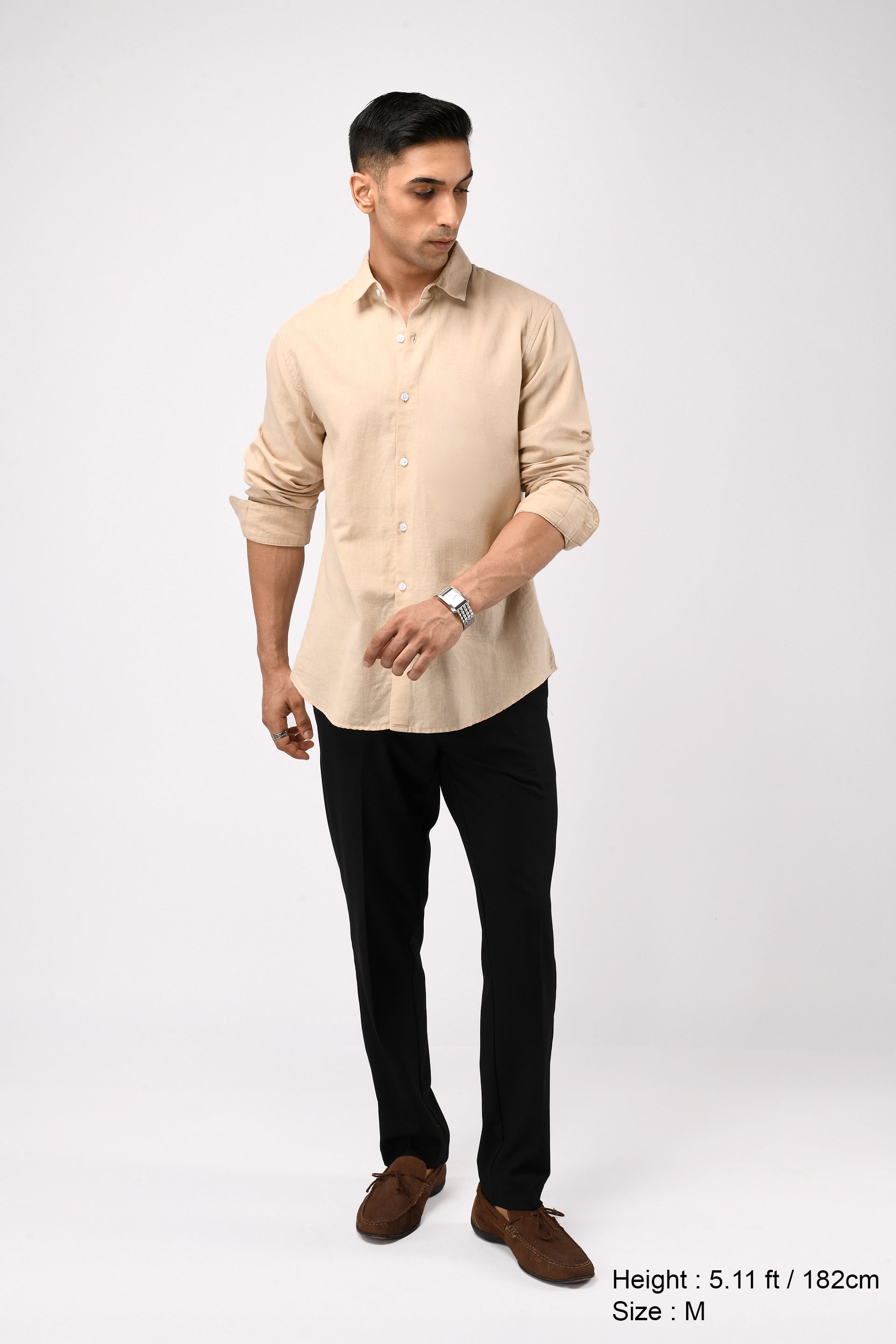 CLASSIC FUSED LINEN SHIRT