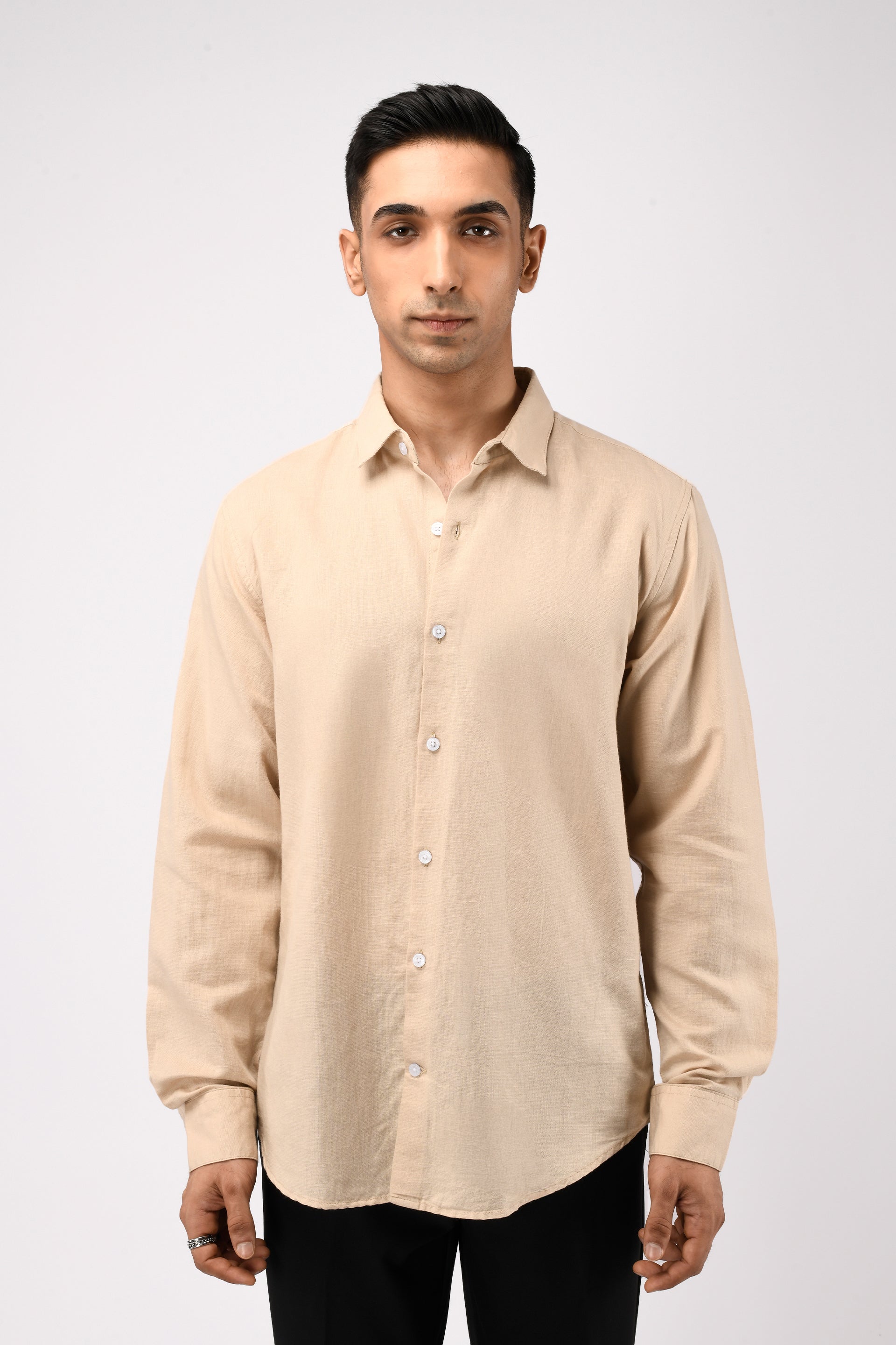 CLASSIC FUSED LINEN SHIRT