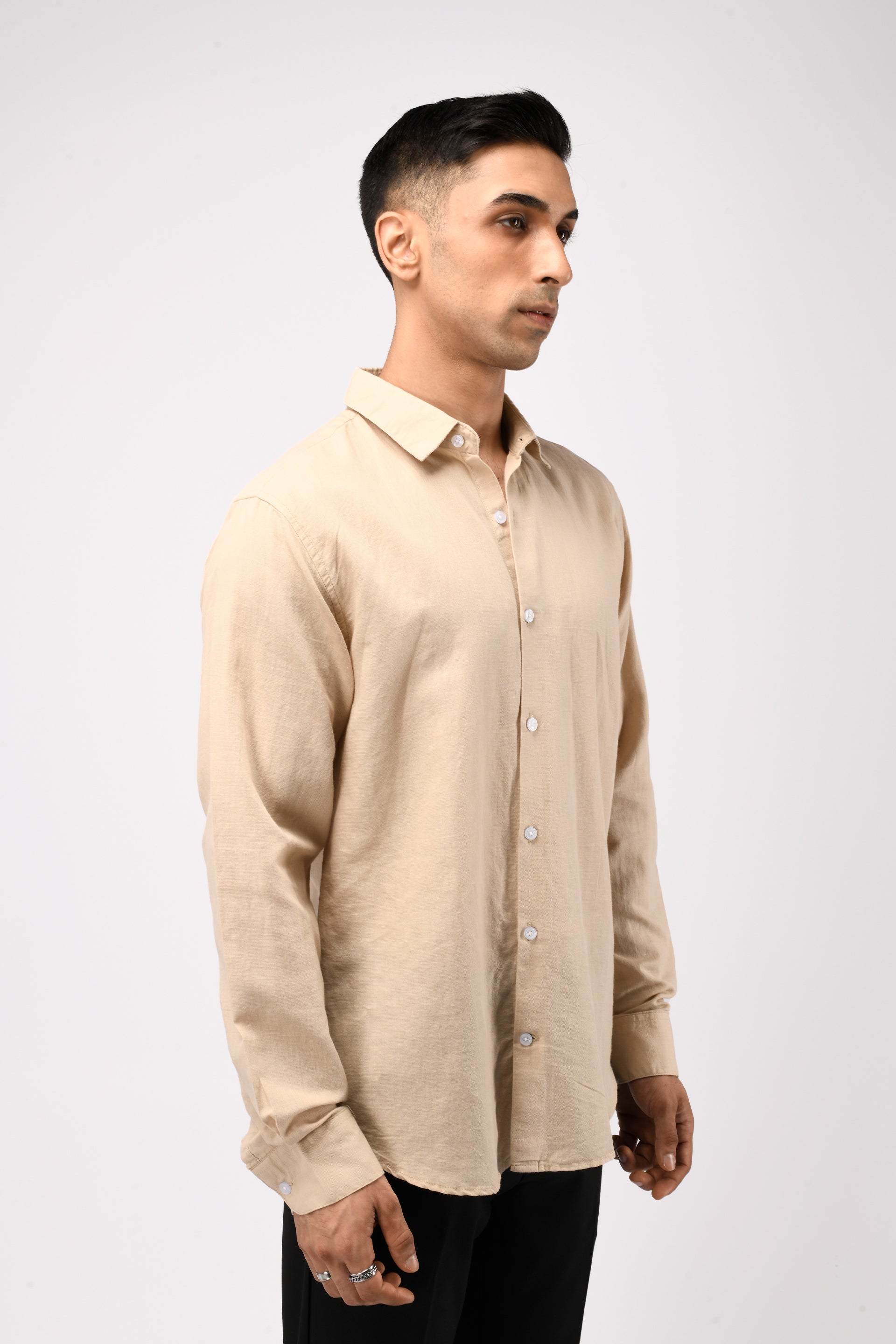 CLASSIC FUSED LINEN SHIRT