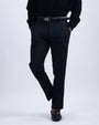Easy Iron Flexi Tailored Trouser In Black