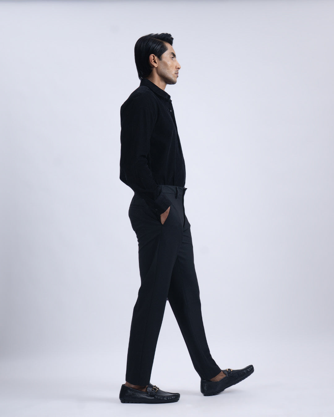 Easy Iron Flexi Tailored Trouser In Black