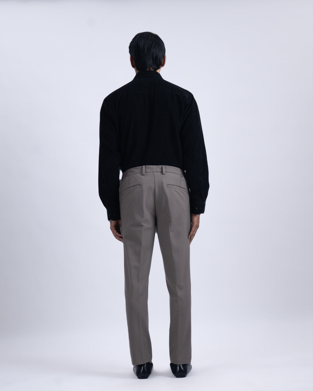 Easy Iron Flexi Tailored Trouser In Beige