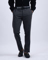 Easy Iron Flexi Tailored Trouser In Dark Grey