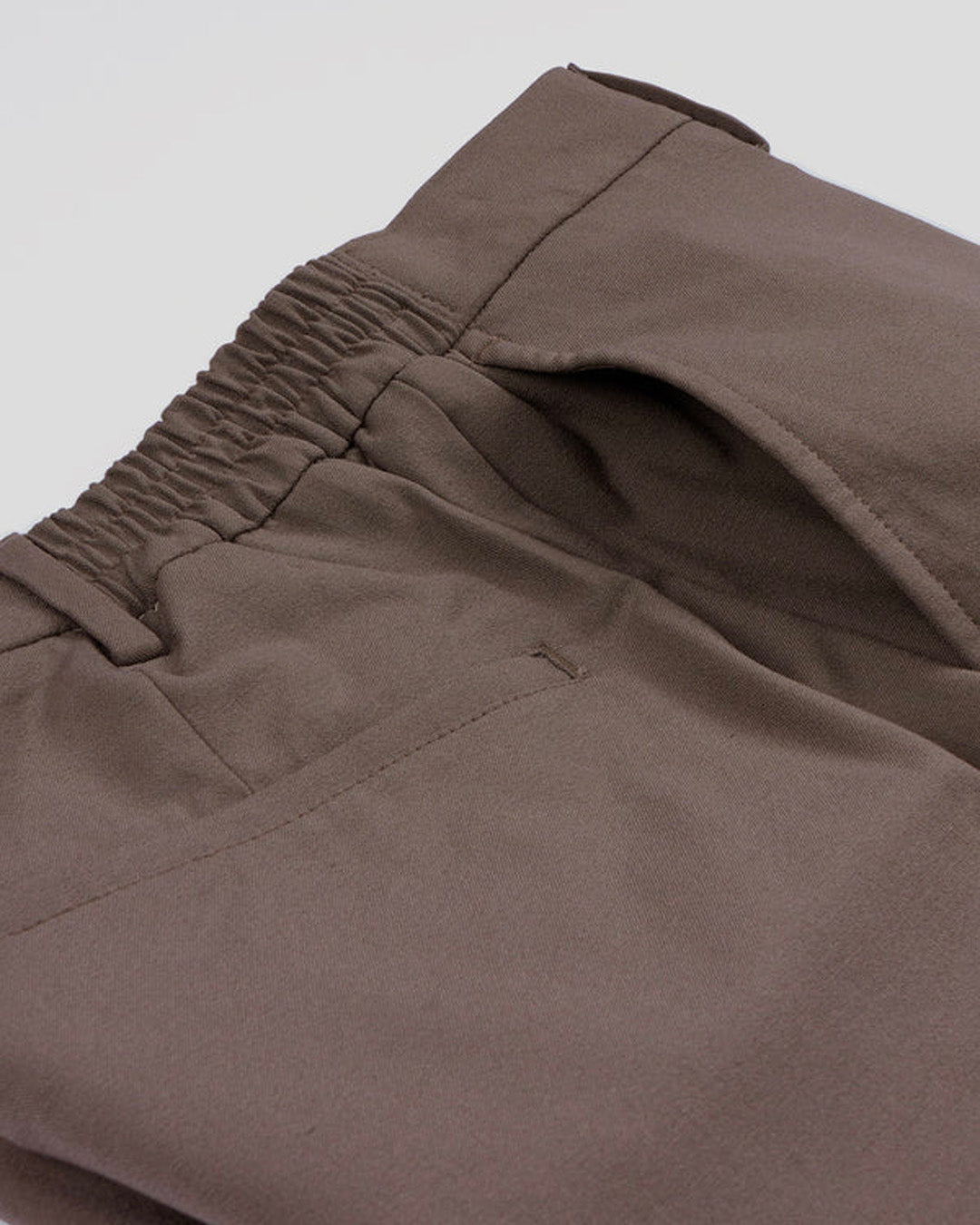 Easy Iron Flexi Tailored Trouser In Beige