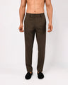 Easy Iron Flexi Tailored Trouser In Brown