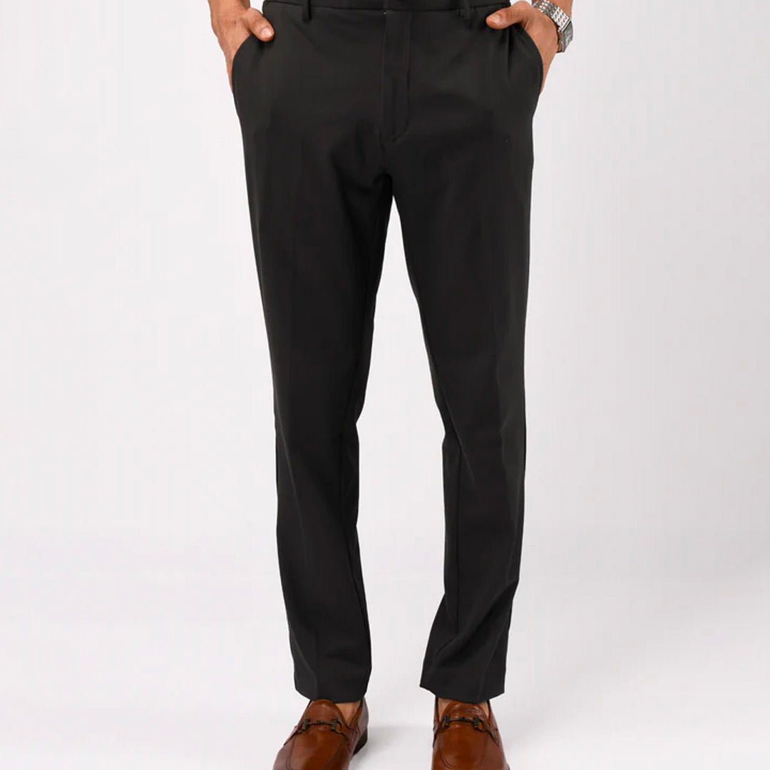 Easy Iron Flexi Tailored Trouser In Dark Grey