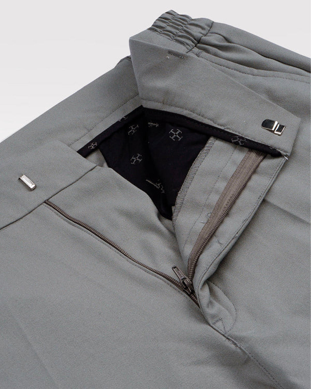 Easy Iron Flexi Tailored Trouser In Grey