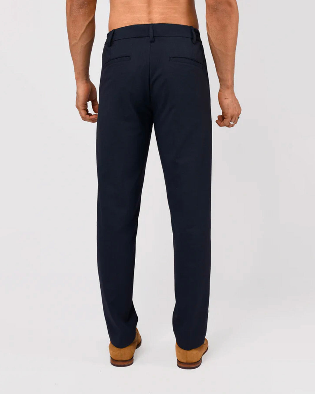 Easy Iron Flexi Tailored Trouser In Navy