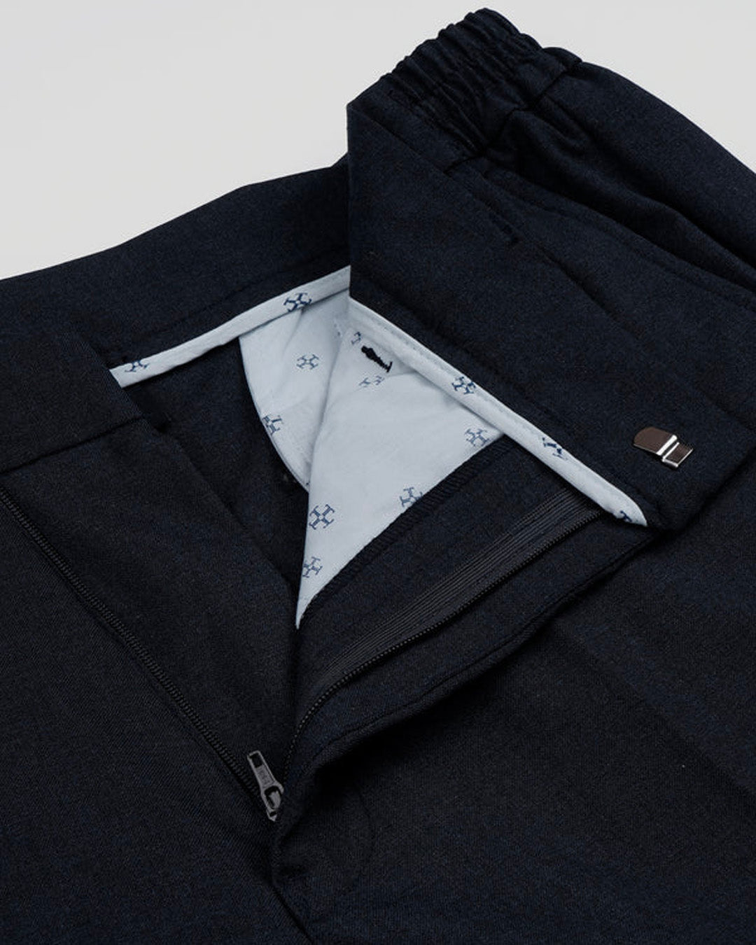 Easy Iron Flexi Tailored Trouser In Navy