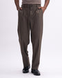 Easy Iron Flexi Relaxed Trouser In Brown