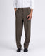 Easy Iron Flexi Relaxed Trouser In Brown