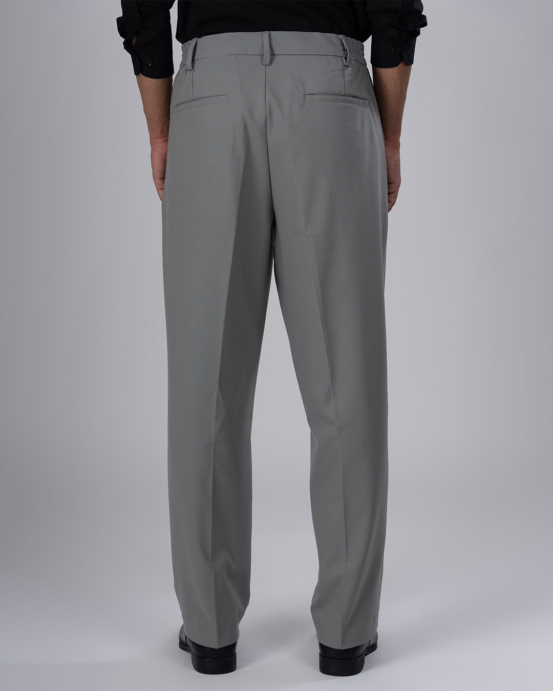 Easy Iron Flexi Relaxed Trouser In Grey