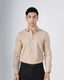 Easy Iron Textured Shirt In Beige