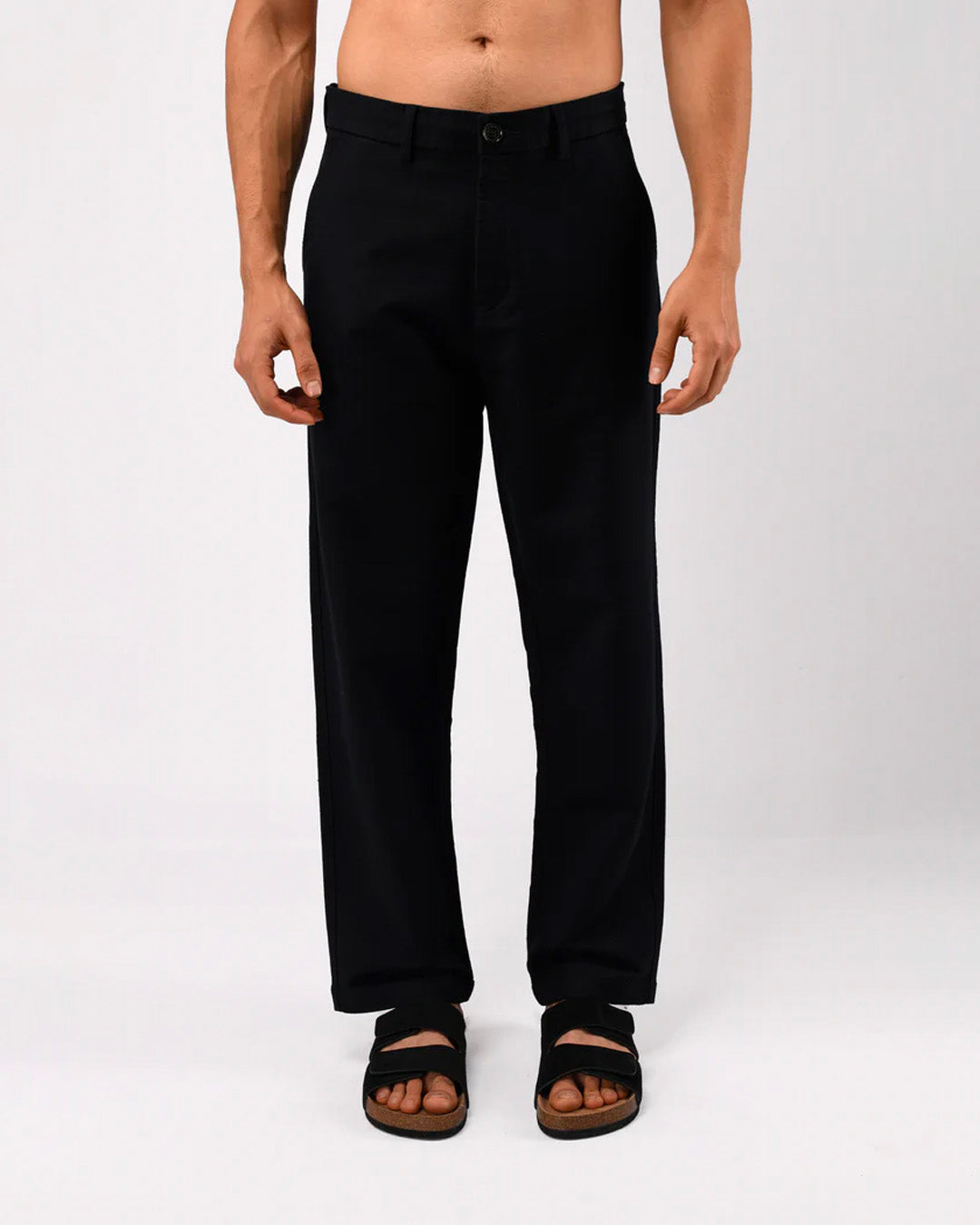 Soft Modal Relaxed Trouser In Blue