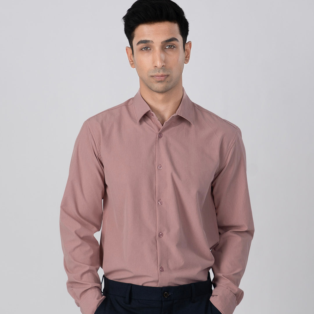 Featherlite Wrinkle Resistant Shirt In Peach