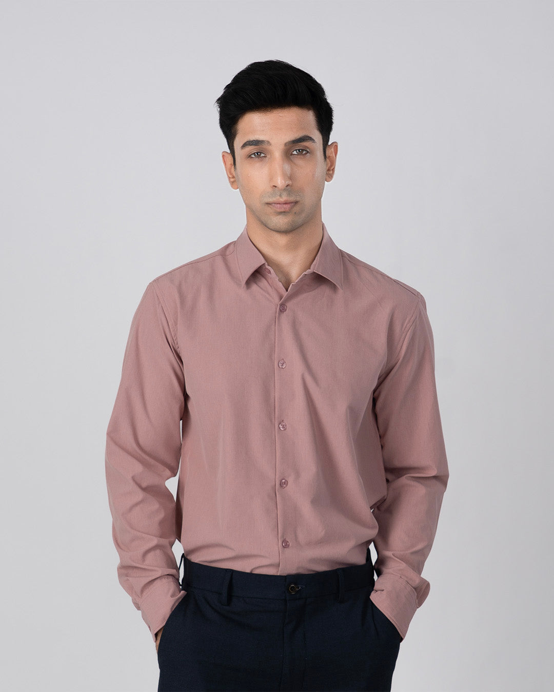 Featherlite Wrinkle Resistant Shirt In Peach