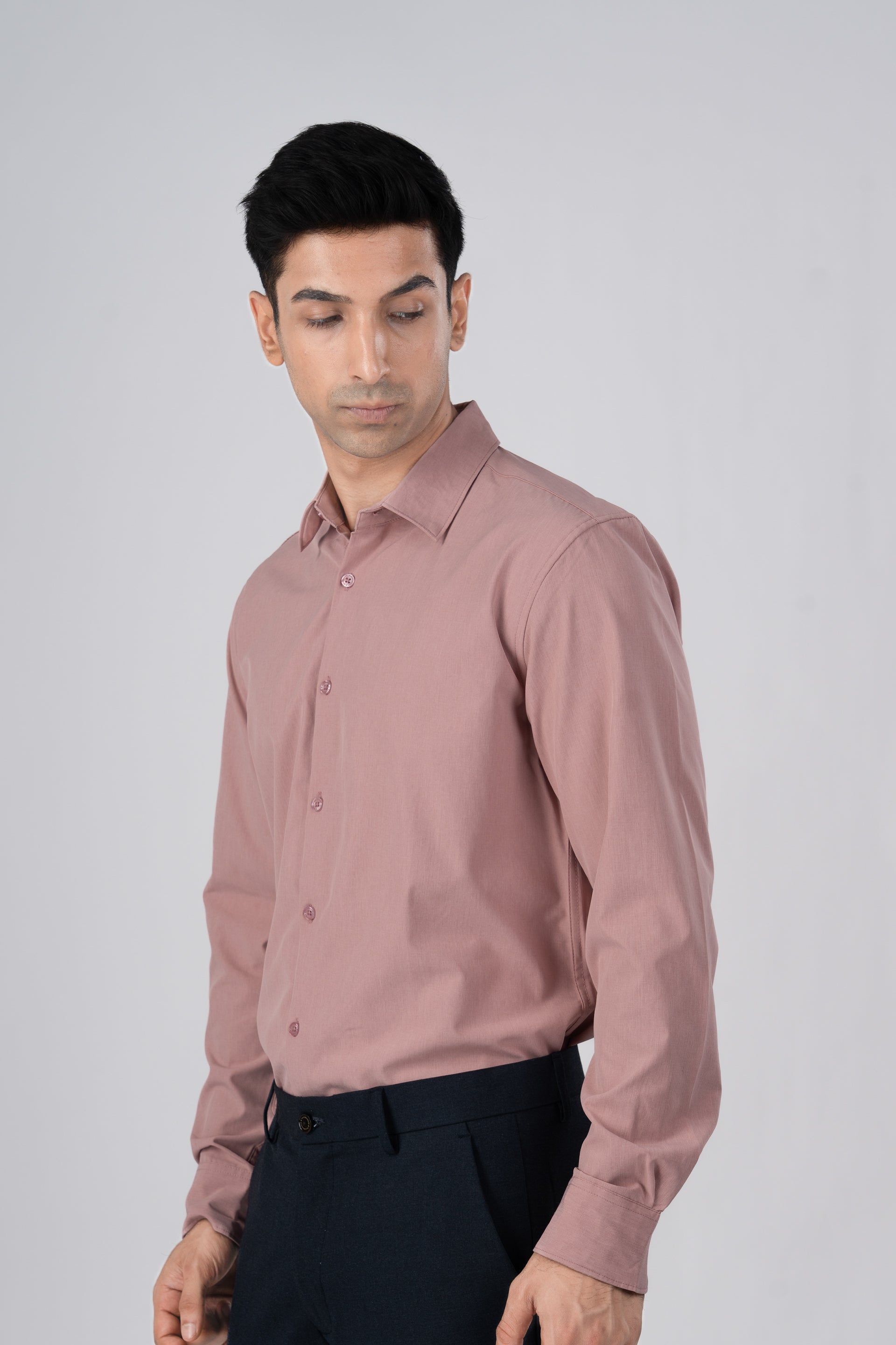 Featherlite Wrinkle Resistant Shirt In Peach