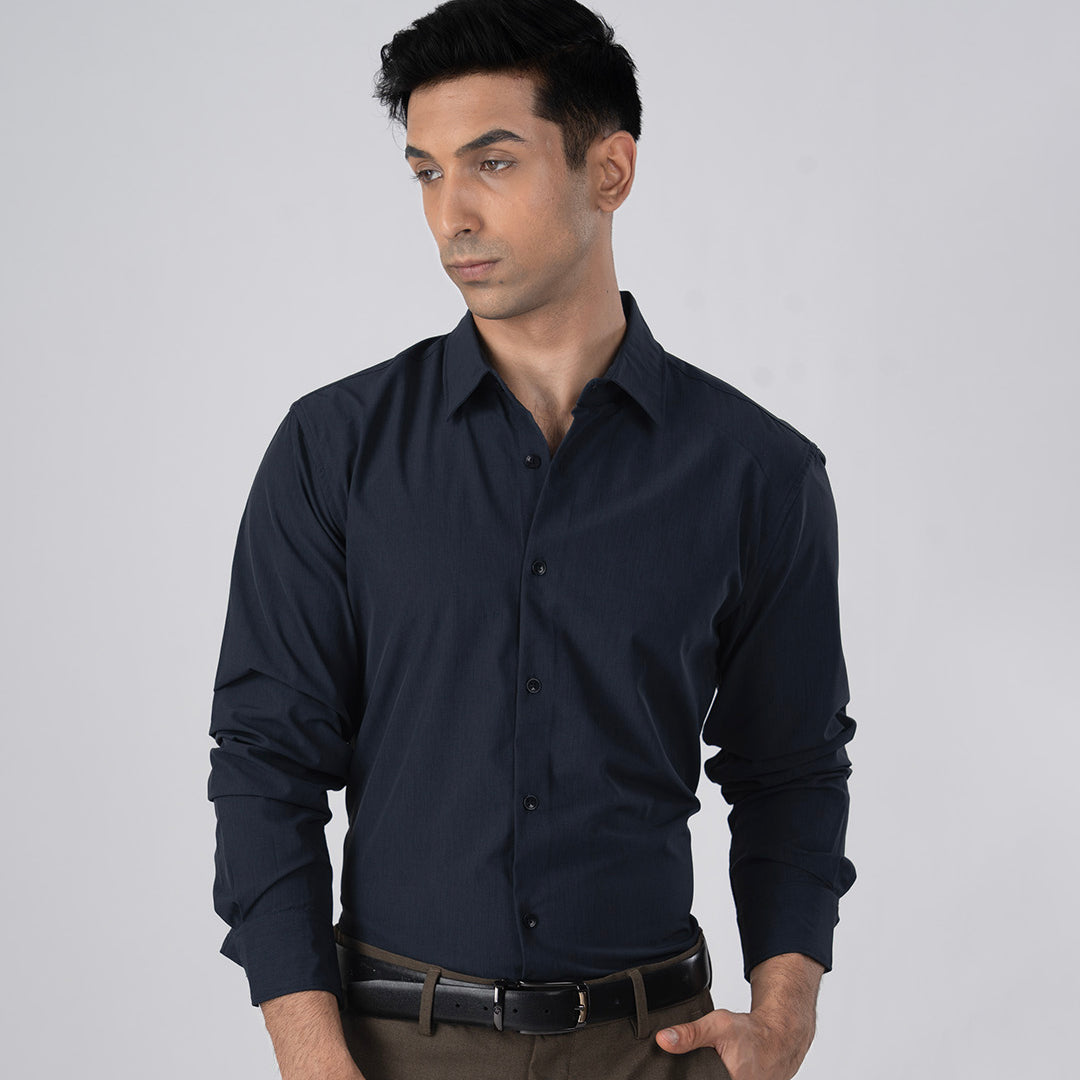 Featherlite Wrinkle Resistant Shirt In Grey
