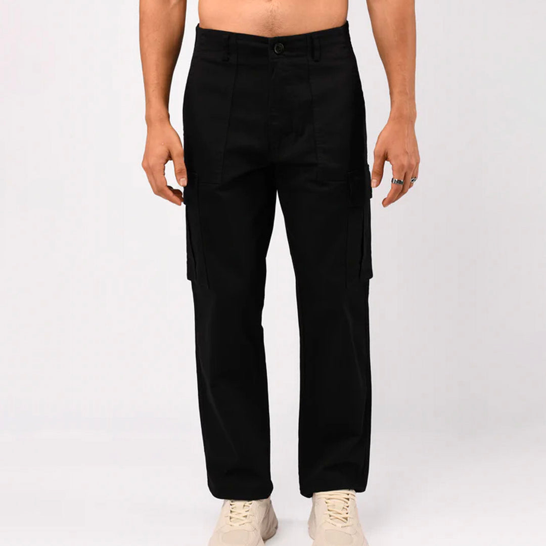 Carpenter Relaxed Cargos In Black