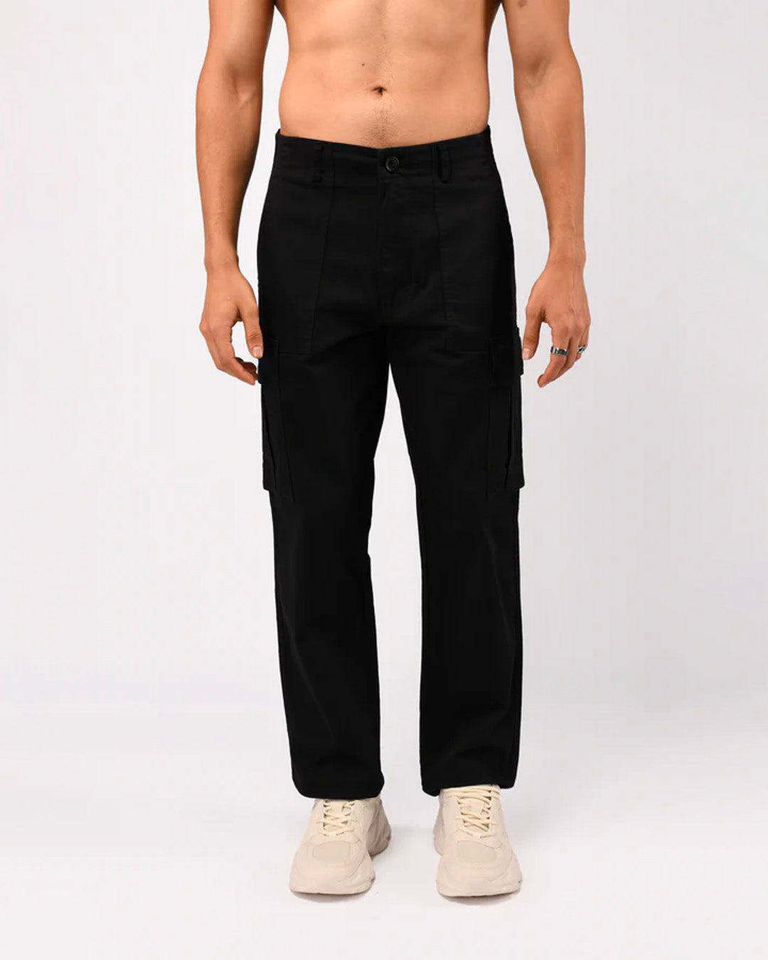 Carpenter Relaxed Cargos In Black