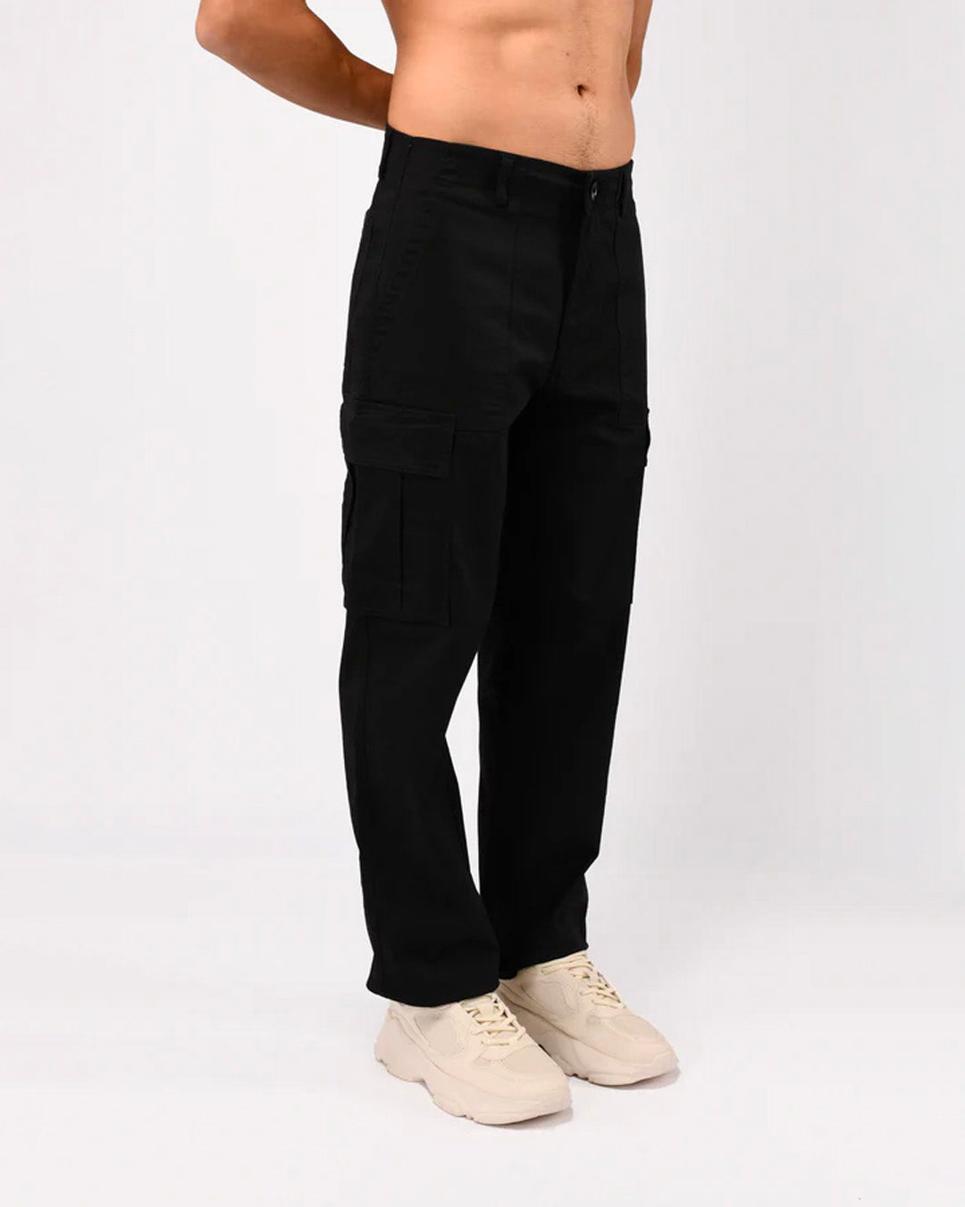 Carpenter Relaxed Cargos In Black