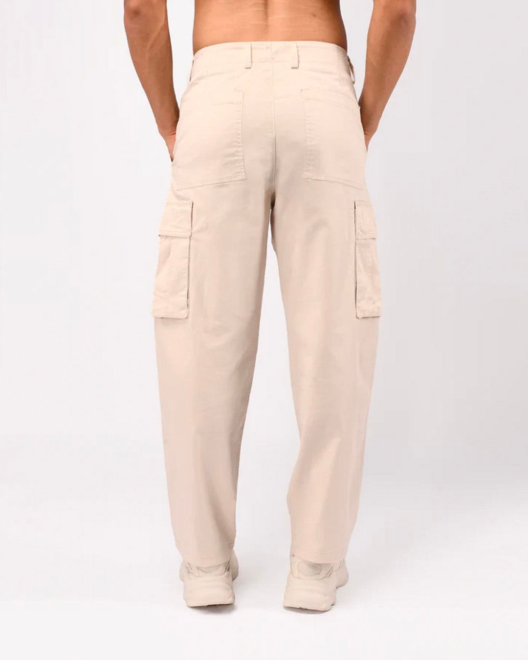 Carpenter Relaxed Cargos In Cream