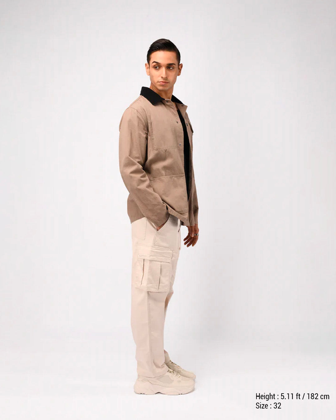 Carpenter Relaxed Cargos In Cream