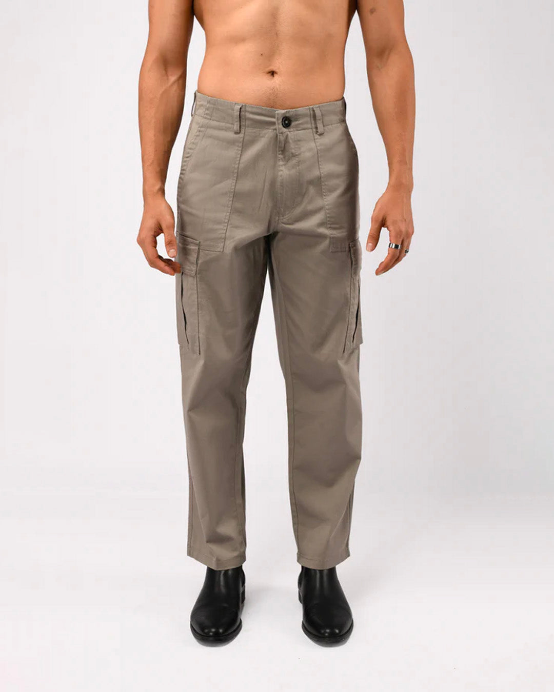 Carpenter Relaxed Cargos In Grey