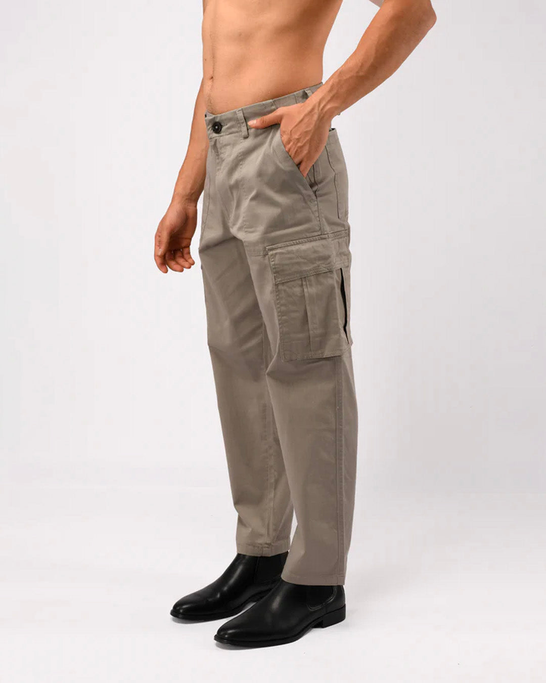 Carpenter Relaxed Cargos In Grey