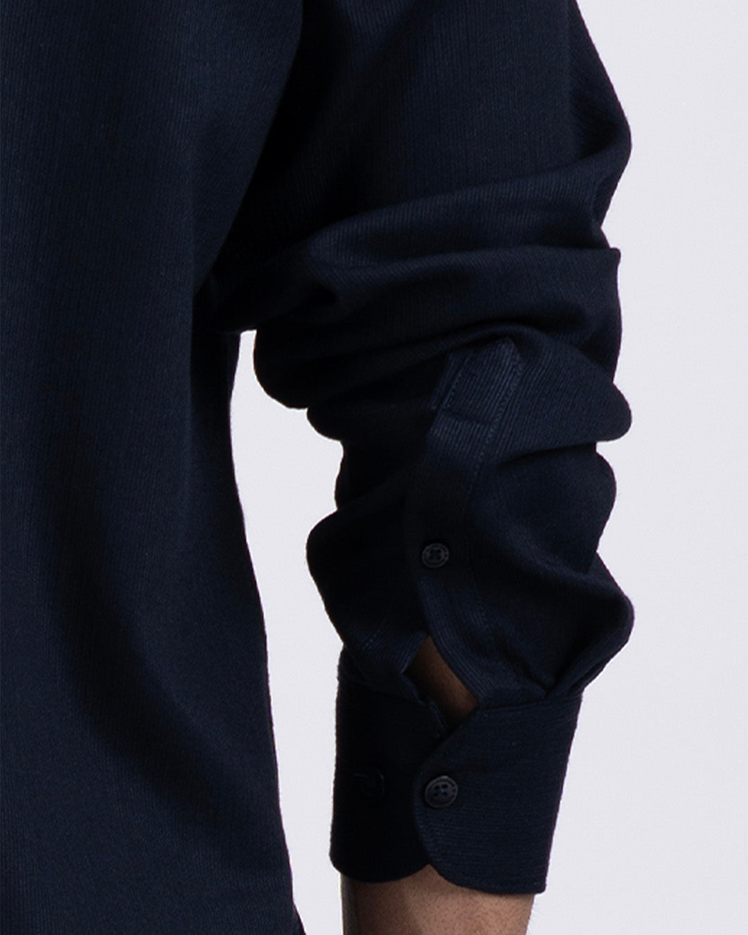 Easy Iron Cord Cargo Shirt In Navy