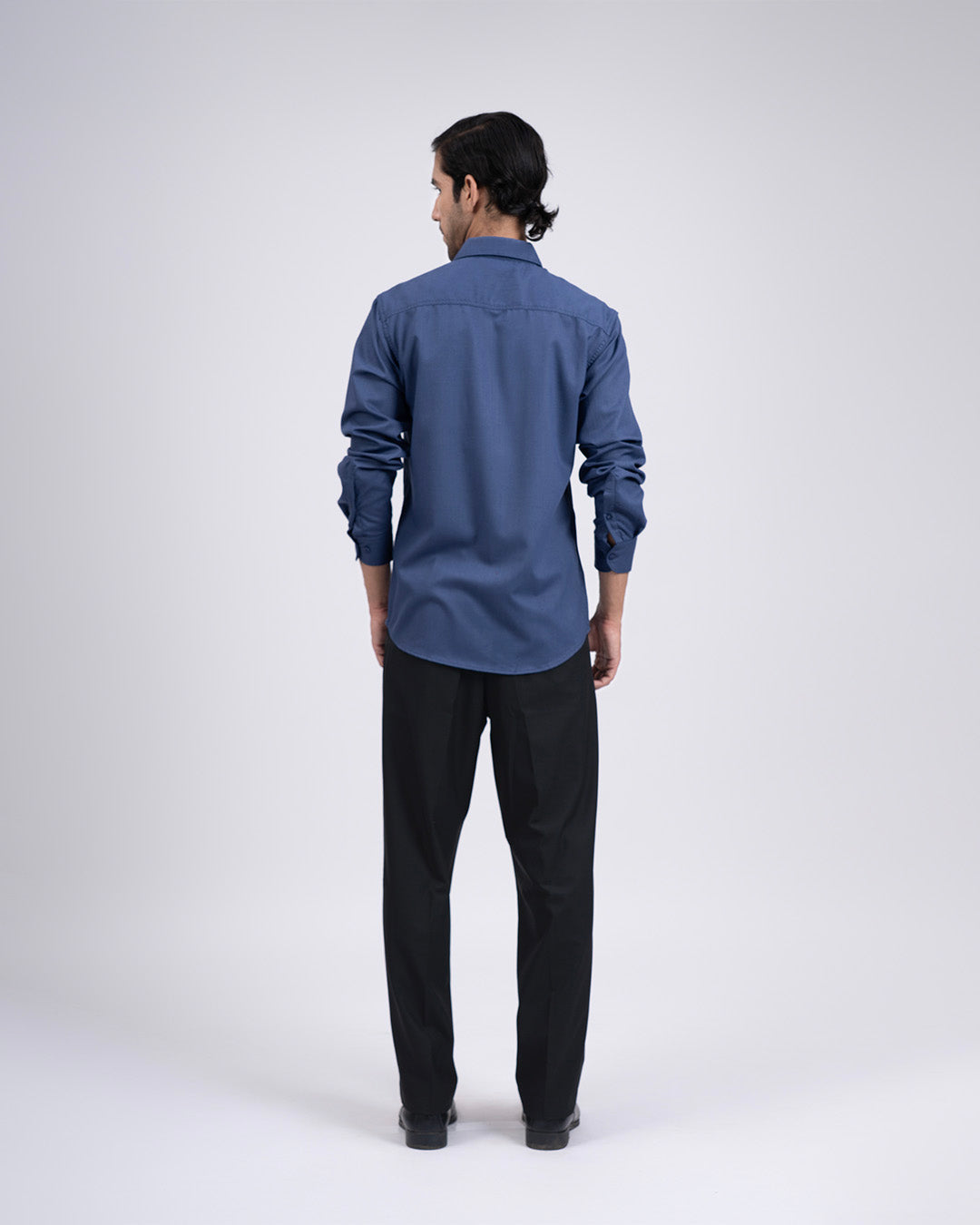 Easy Iron Cord Cargo Shirt In Blue