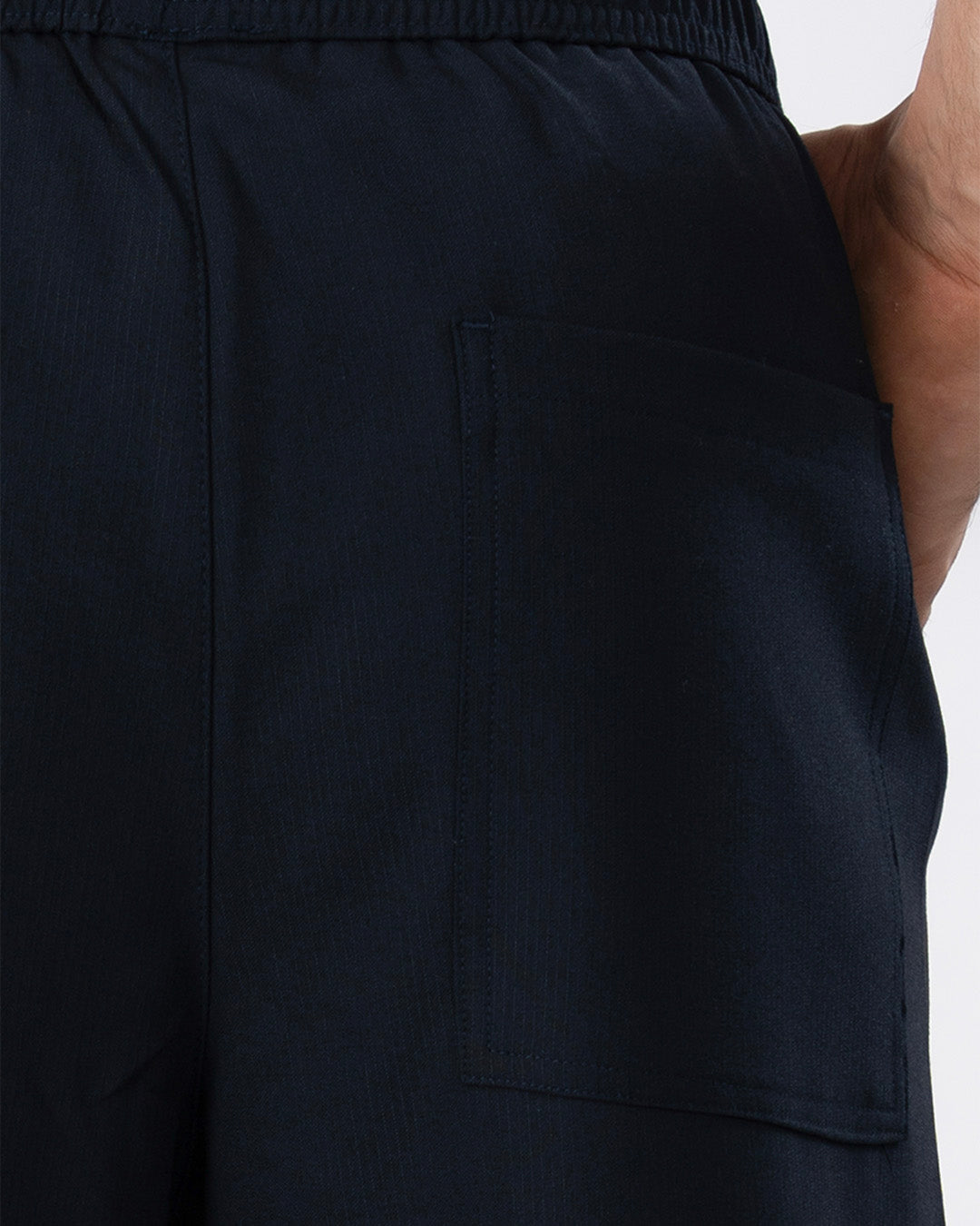 Easy Iron Flexiwaist Relaxed Trouser In Blue
