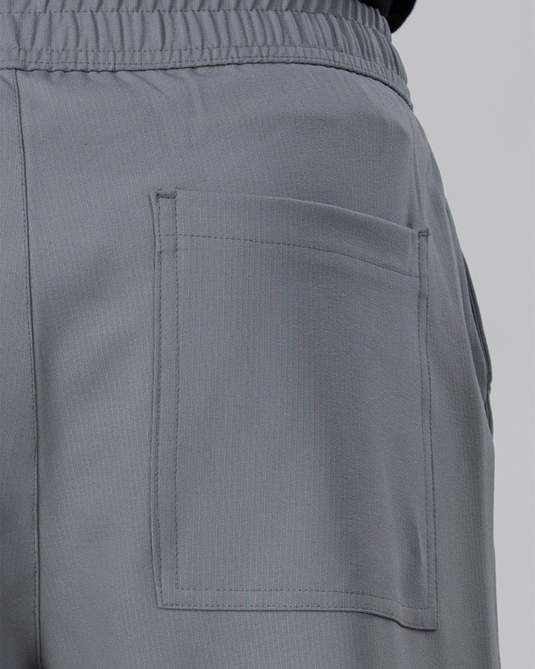 Easy Iron Flexiwaist Relaxed Trouser In Grey