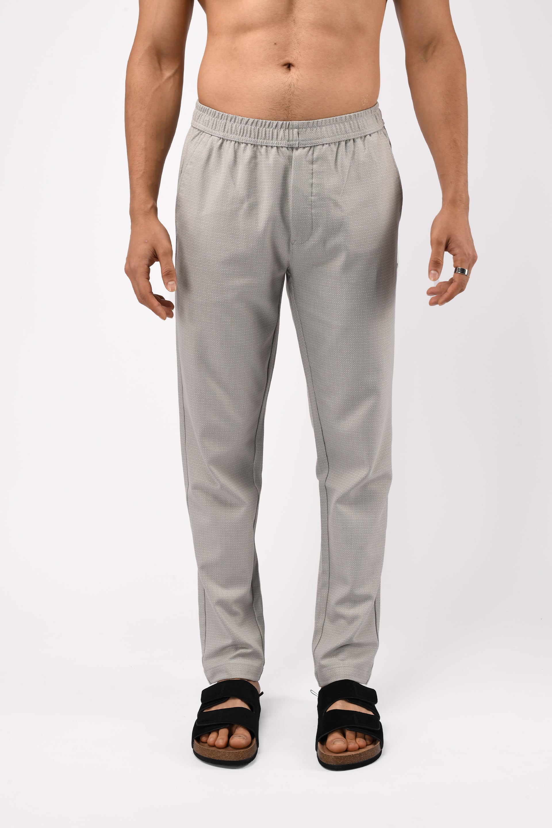 MILAN TEXTURED TAILORED TROUSERS