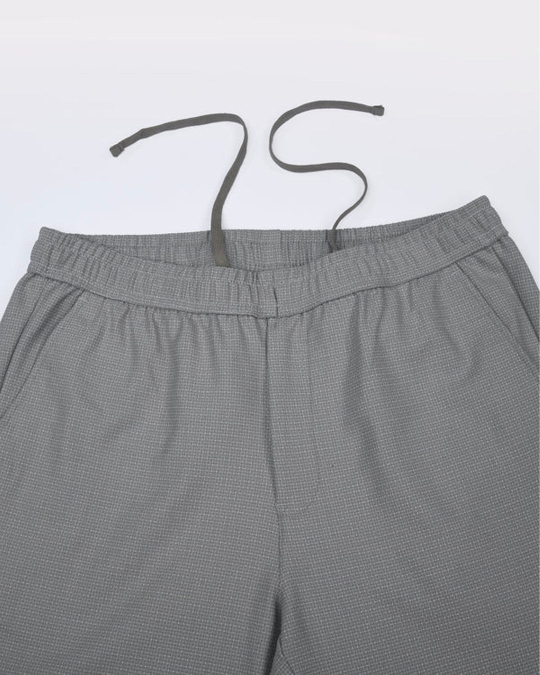 Easy Iron Textured Flexiwaist Tailored Trouser In Grey