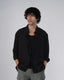 Soft Nylon Relaxed Over-Shirt In Black