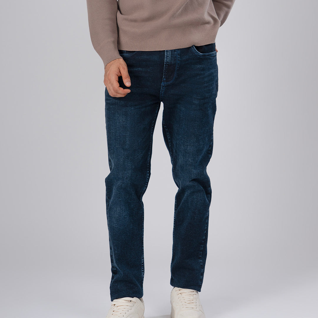Classic Edge Tailored Denim In Bright Blue