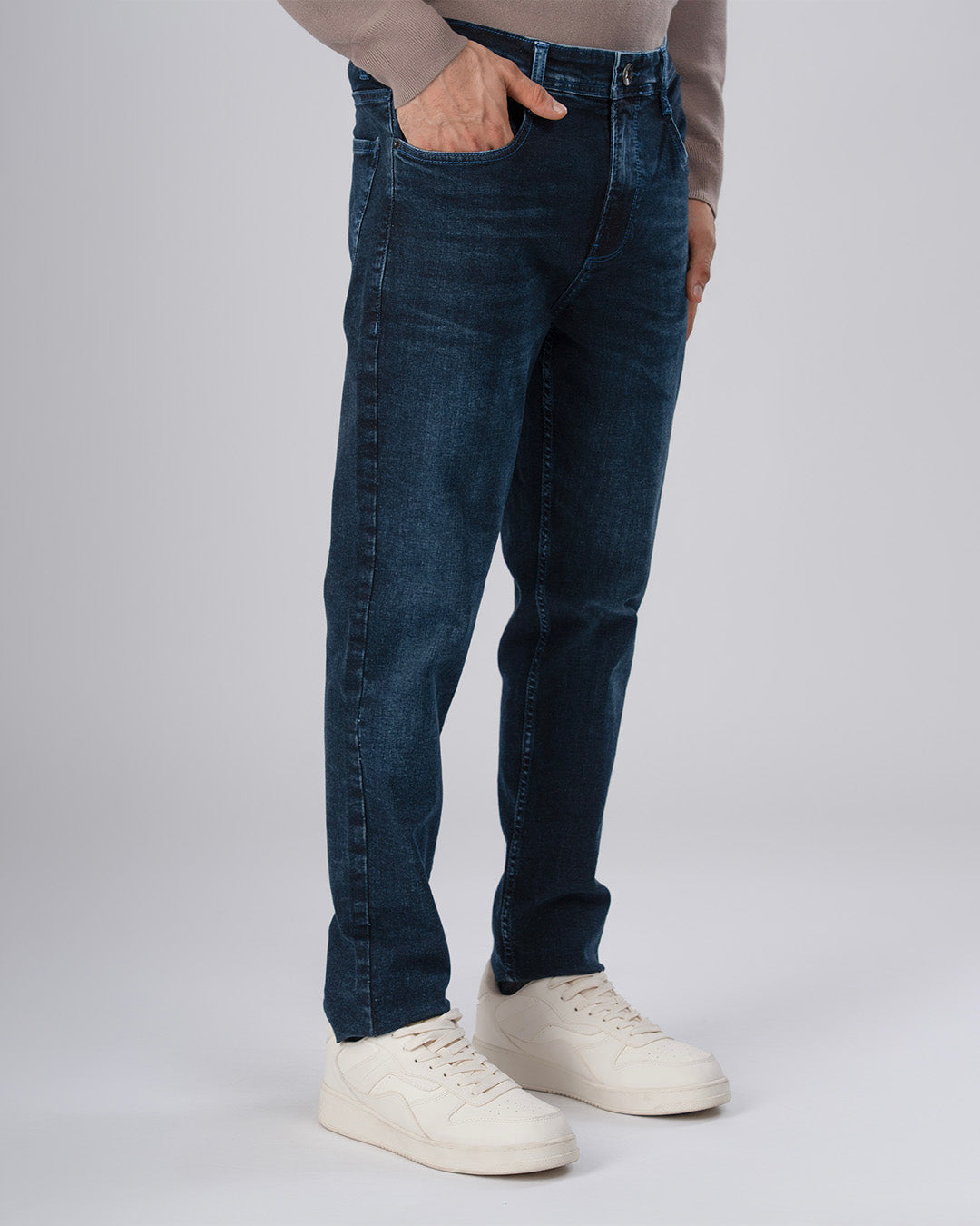 Classic Edge Tailored Denim In Bright Blue