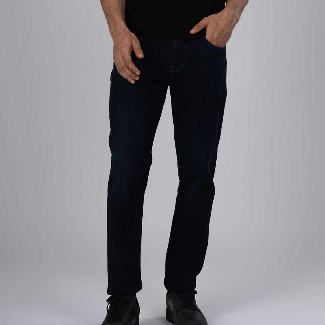 Classic Edge Tailored Denim In Dark Blue