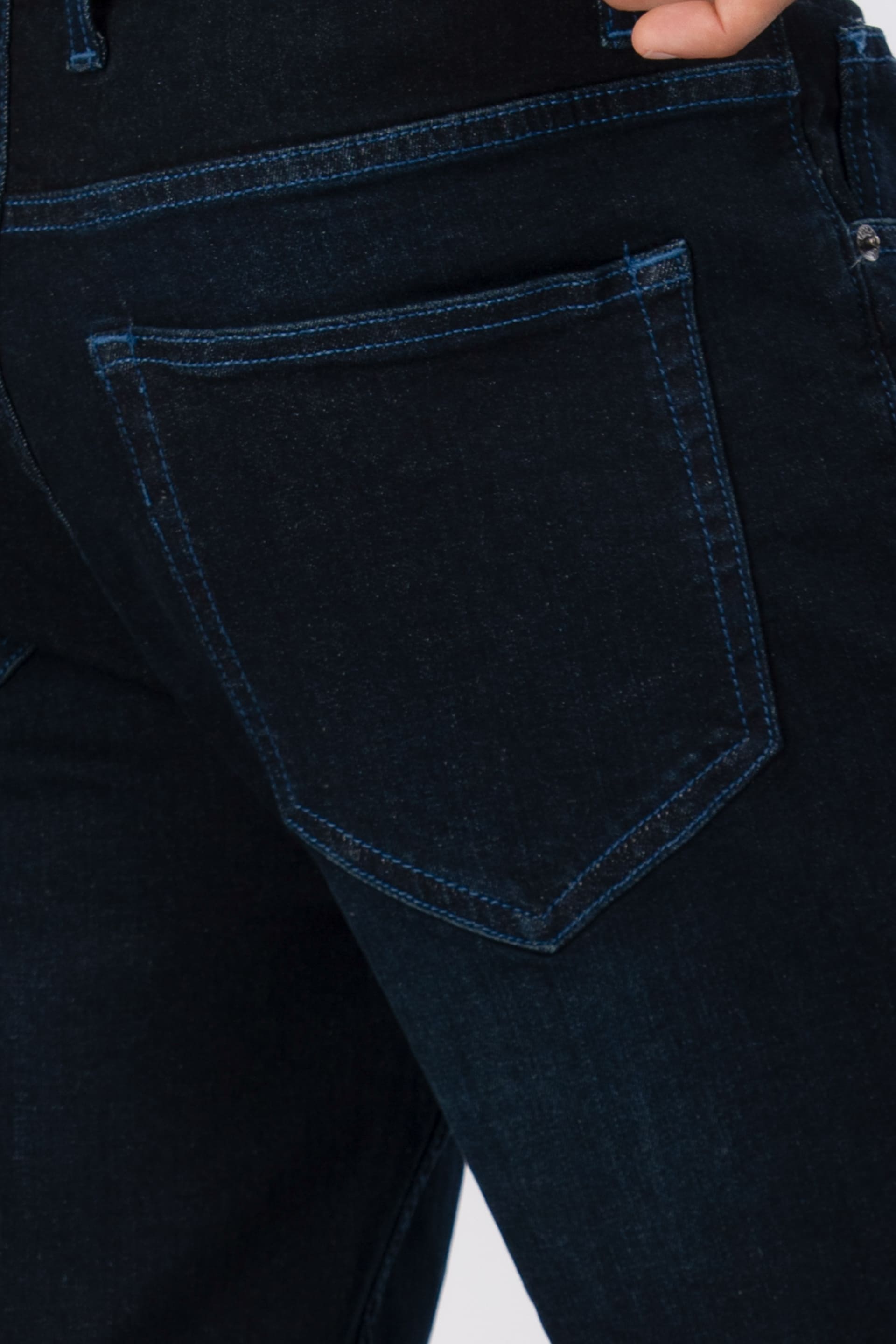 Classic Edge Tailored Denim In Dark Blue