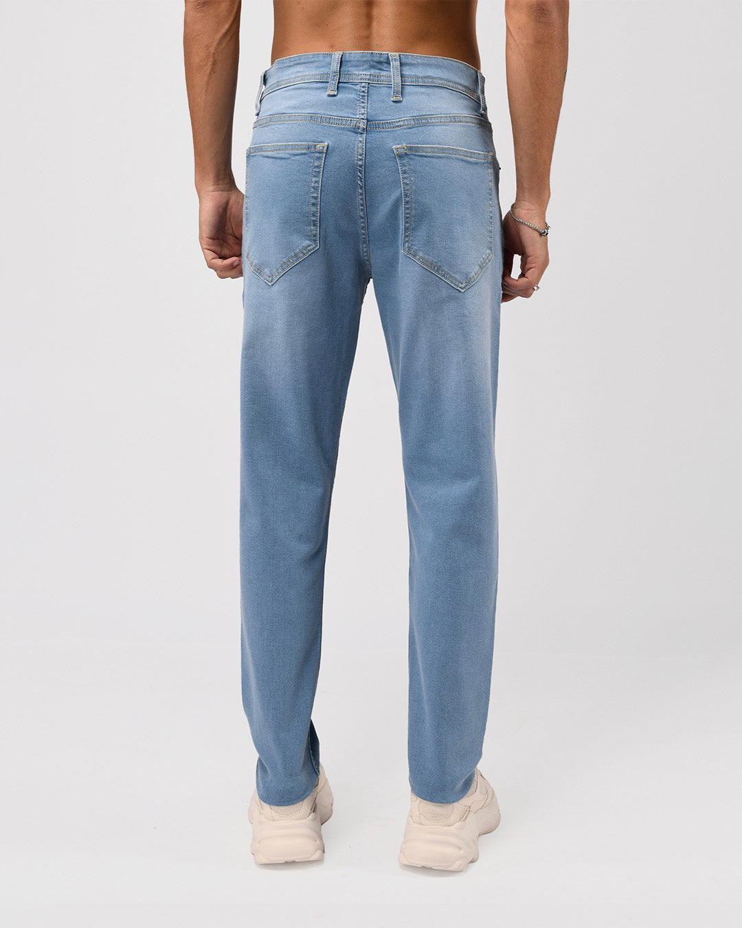Classic Edge Tailored Denim In Light Blue