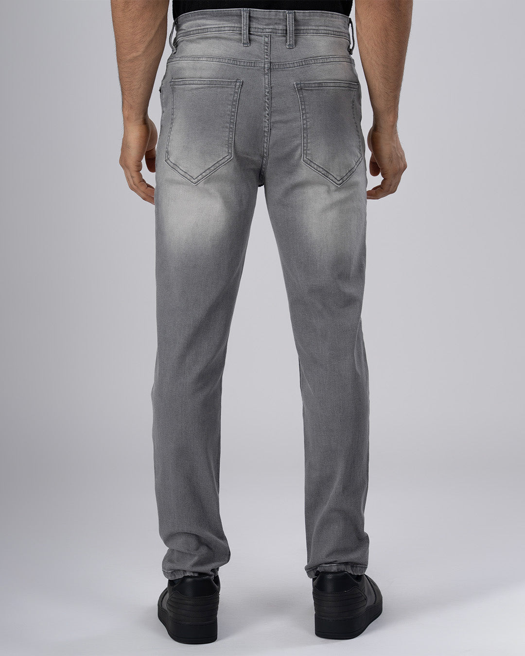 Classic Edge Tailored Denim In Light Grey