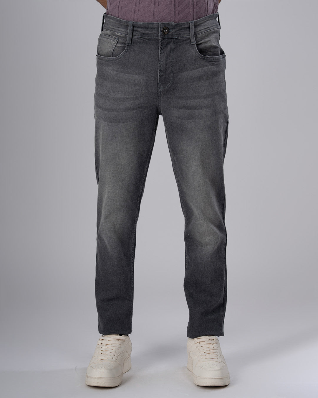 Classic Edge Tailored Denim In Grey