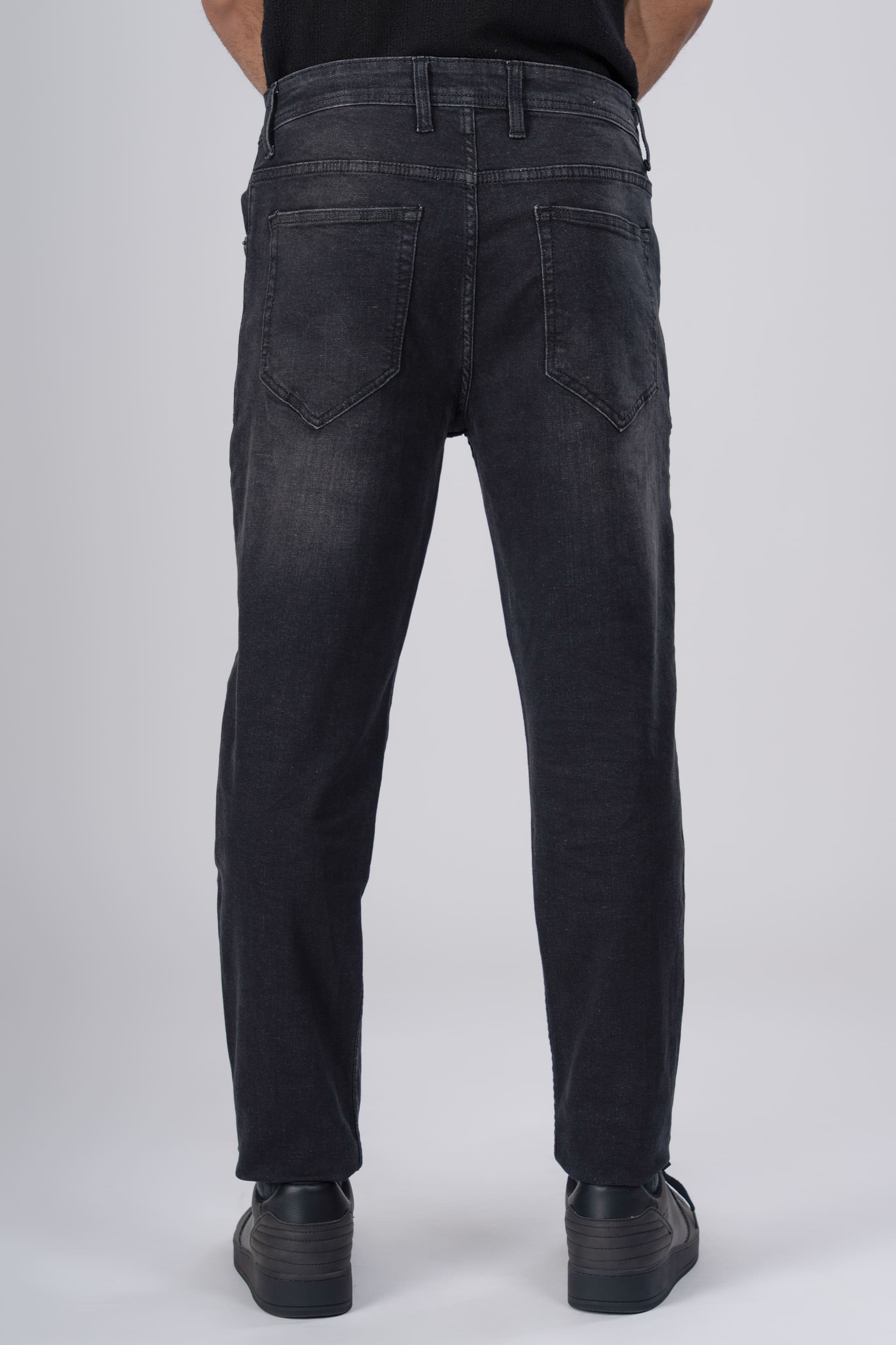 Classic Edge Tailored Denim In Deep grey