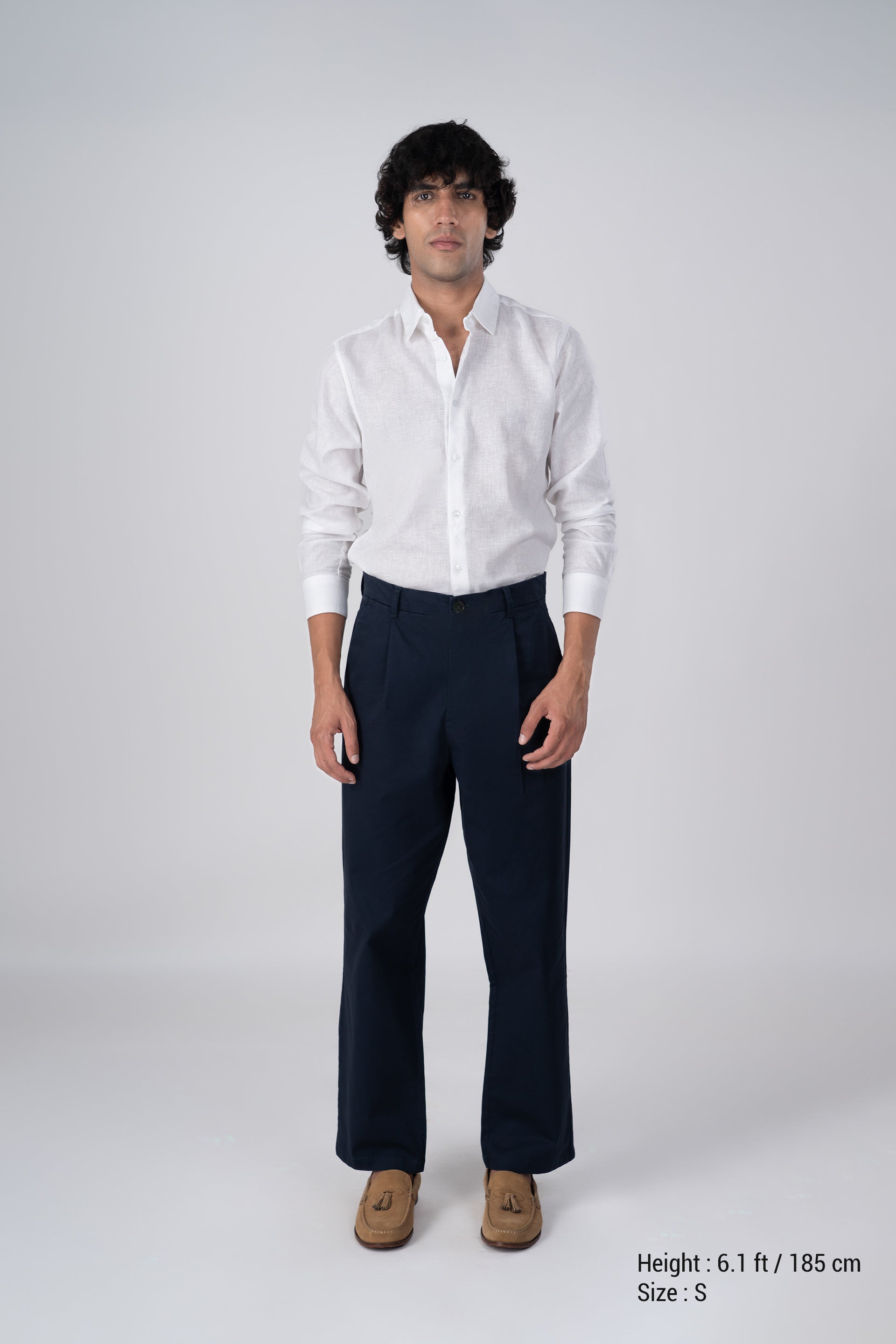 Premium Lyocell Linen Shirt In White