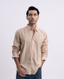 Lyocell Linen Tailored Shirt In Beige