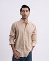 Lyocell Linen Tailored Shirt In Beige